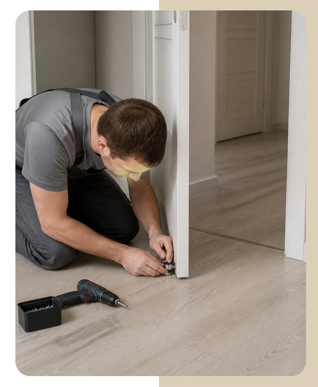 Установка дверного упора в Качканаре по цене от 1230 р. | ДвериЛегко-Кчк