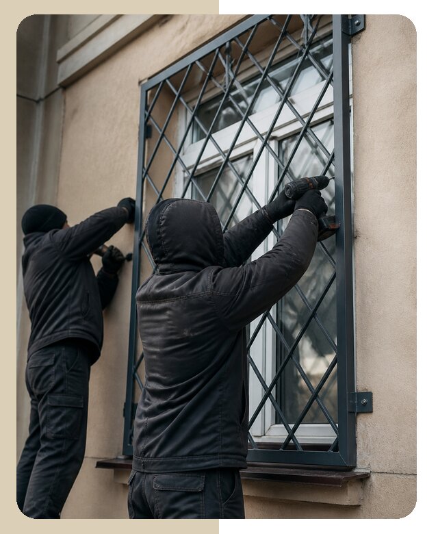 Установка антивандальных решеток на окна в Качканаре